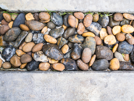 Stone and cement decoration with copy spaceの写真素材