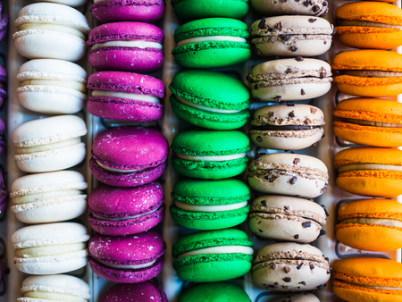 Colorful macarons dessertの写真素材