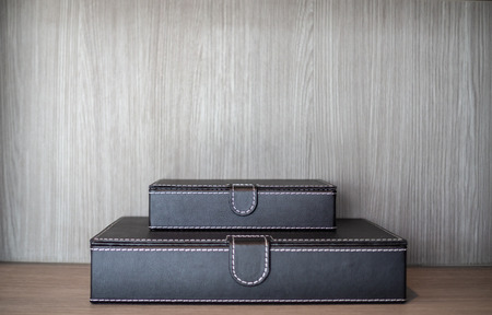 Storage leather boxes for home use