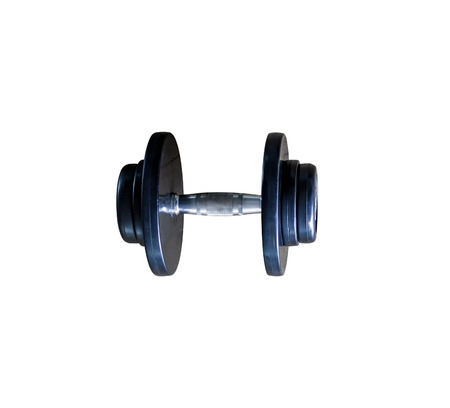 Dumbbell isolated on white backgroundの写真素材