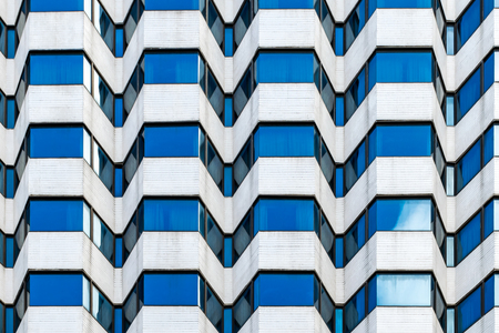 windows of hotel (Abstract texture/background photo of architectural pattern)の写真素材