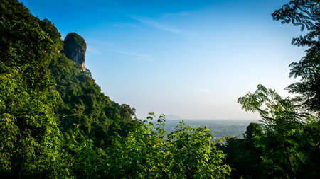 View from the top of the mountain in Phatthalung.