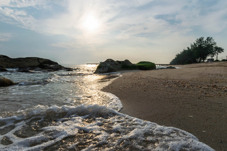 Rocks and sea The natural landscapeの写真素材