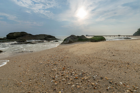 Rocks and sea The natural landscapeの写真素材