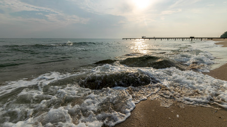 Rocks and sea The natural landscapeの写真素材