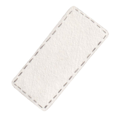 rectangular watercolor illustration hand drawn rectangular label stitched along edge with thread. isolated on white background. for label templates, signs, stickersの写真素材