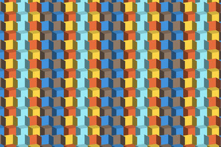 Abstract 3d Multiple color geometric backgroundのイラスト素材