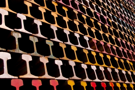 Group of Metal Railsの写真素材