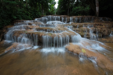 waterfall at amper Ngao Lampang Thailandの写真素材