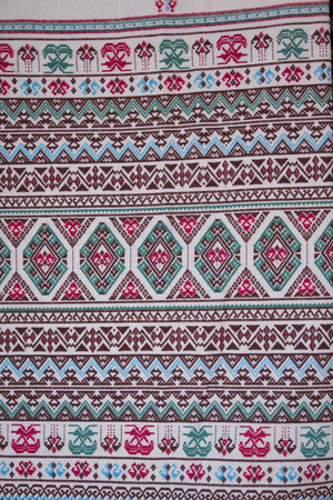 tradition handwork fabric of hill tribe at northern of Thailand