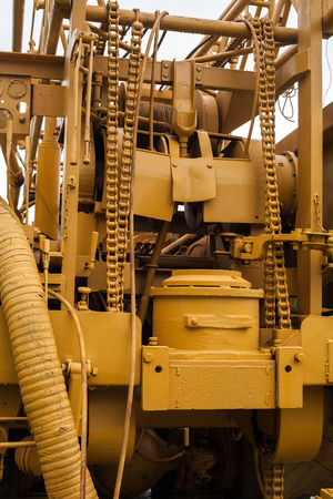 old machine isolated on white backgroundの写真素材