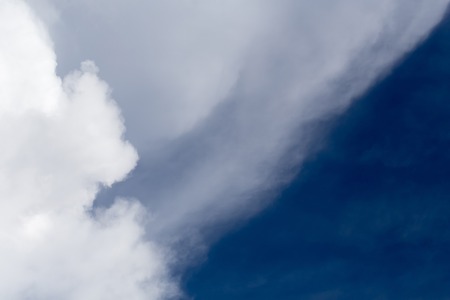blue sky with cloud closeup