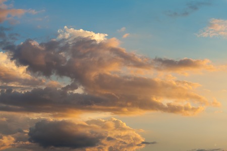 blue sky with cloud closeup