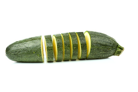 Cucumber isolated on white backgroundの写真素材