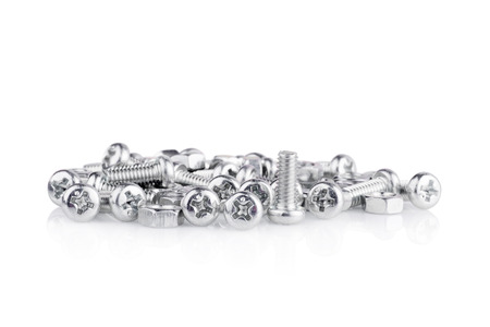 screw isolated on the white backgrounds