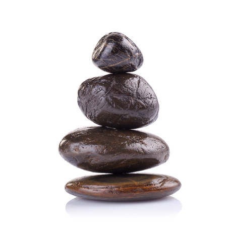 Zen spa concept isolated on white background