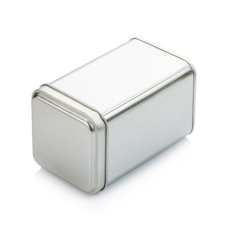 Aluminum can on white backgroundの写真素材