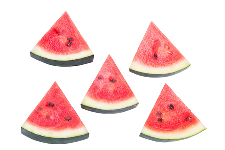 watermelon on white background.の写真素材