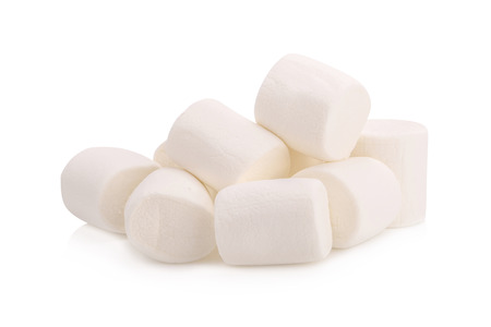 Marshmallows isolated on white background.の写真素材