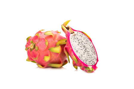 Dragon fruit isolated on white background.の写真素材