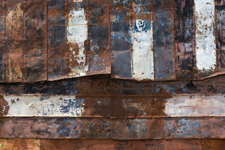peeling paint and rusty old metal texture.