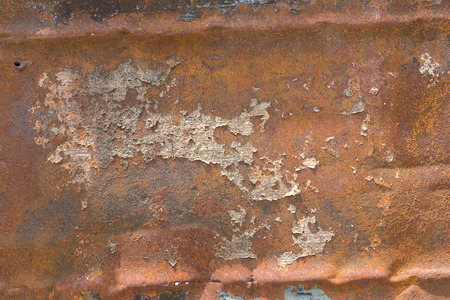 peeling paint and rusty old metal texture.
