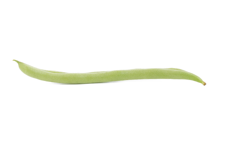 sweet fresh green peas isolated on white background.