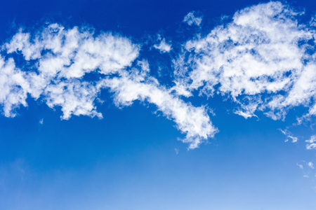 Blue sky with clouds.の写真素材