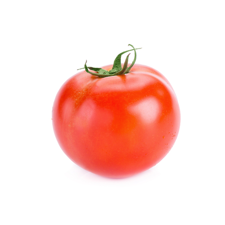 Tomatoes isolated on white backgroundの写真素材