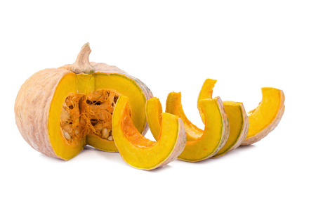 pumpkin on white back groundの写真素材