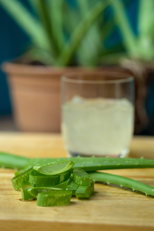Aloe Vera gel almost use in food medicine and beauty industry.