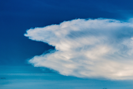 Colorful dramatic sky with cloud at sunset.Sky with sun background.の写真素材