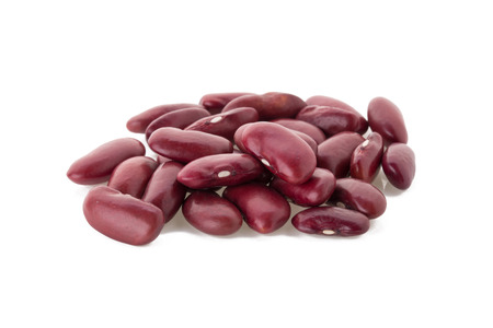 red beans isolated on the white background.
