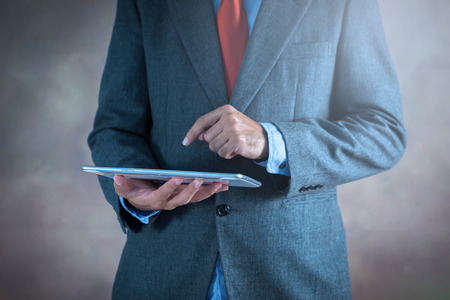 Experience entertainment anywhere, anytime, with the ample line of mobile tablets.の写真素材