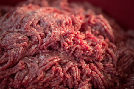 Close-up Portion of Minced Meat on background.の写真素材