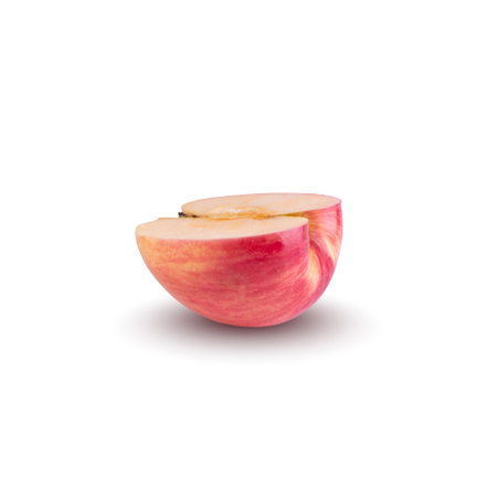 red apple isolated on a white background.の写真素材