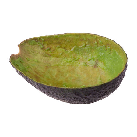 Fresh avocado isolated on a white backgroundの写真素材