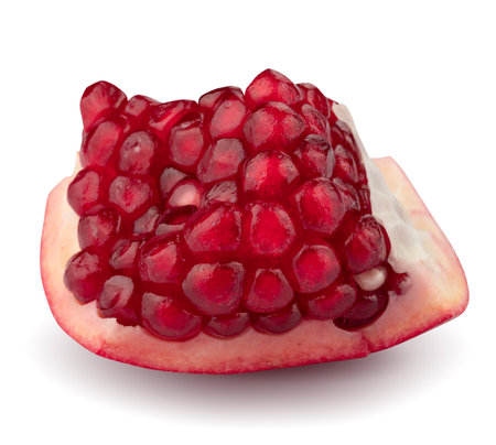 pomegranate fruit isolated on a white backgroundの写真素材