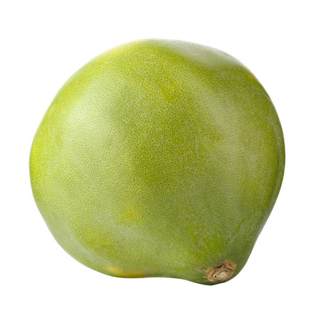 Whole Pomelo Citrus Freshness and Juicy Texture isolated on a white Backgroundの写真素材