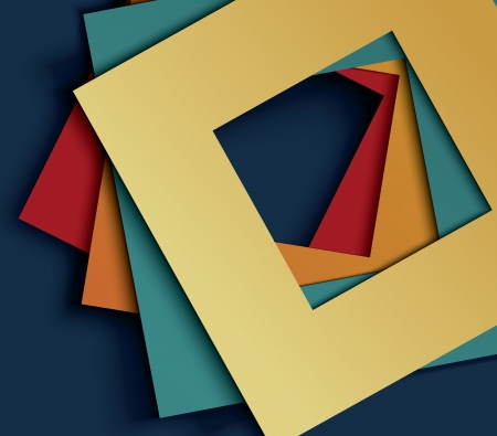  abstract paper square shapes backgroundのイラスト素材