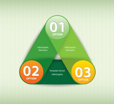 green paper lines and numbers design template のイラスト素材