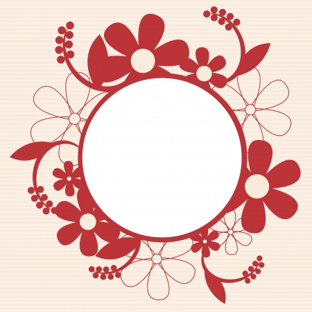 card with floral ornament design  のイラスト素材