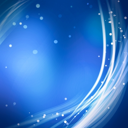 abstract soft line and bokeh on blue background  の写真素材