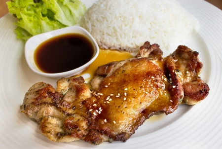 Chicken steakの写真素材