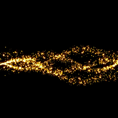 Gold glittering star dustの写真素材