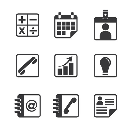 Office and Business Iconのイラスト素材