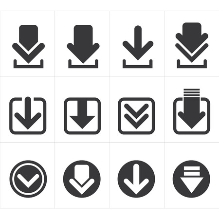 icon downloadのイラスト素材