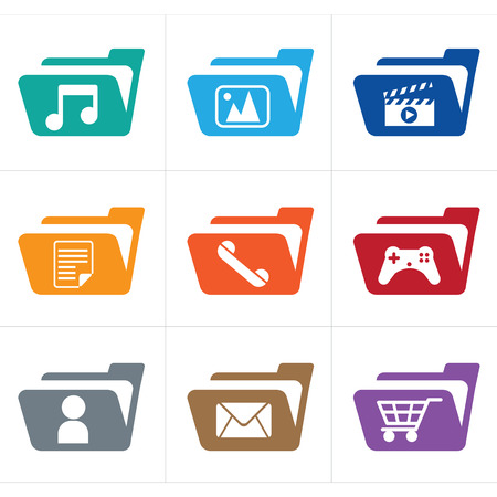 icon folderのイラスト素材