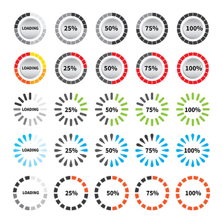 loading and buffering bar のイラスト素材