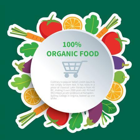 organic foodのイラスト素材